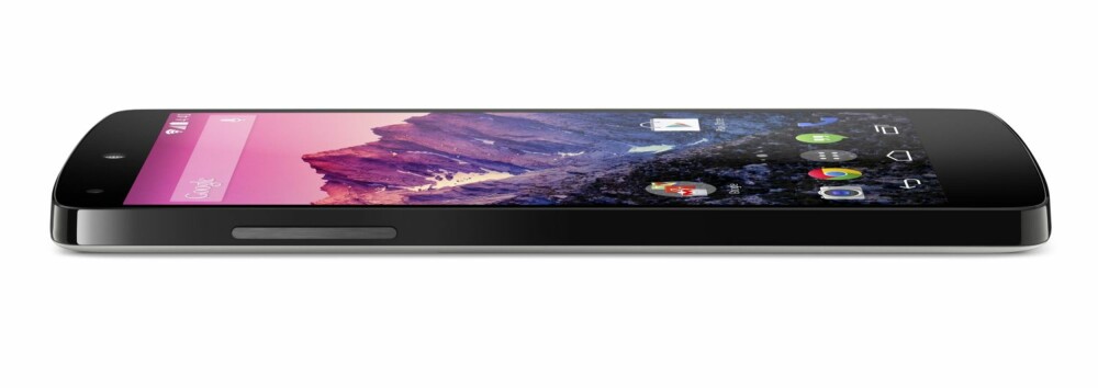 SLANK: Nexus 5 er den hittil slankeste Nexus-modellen. Den er bare 0,86 cm tykk.