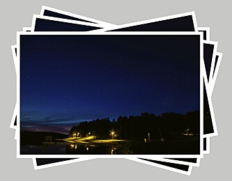 SETT SAMMEN: For å unngå at nattbildene dine ser ut som om de er tatt i dagslys, kan det være lurt å sette sammen flere kortere eksponerte bilder til et stjernespor-bilde.
