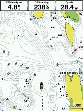 FISKEKART: Konsentrerer seg om å vise detaljer av undervannslandskapet. Det skal gjøre det enklere å finne frem til typiske formasjoner for gode fiskeplasser. FOTO: Terje Bjørnsen