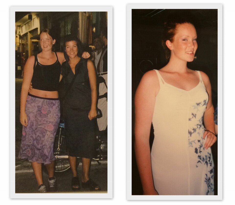 15 OG TJUKK: Det er når jeg finner sånne bilder i gamle fotoalbumer at jeg virkelig gremmes over at jeg trodde jeg var tjukk som 15-åring. Selv om jeg ikke gjemte meg bort, så var faktum det at kroppen min ikke var som 'de andres', noe som plaget meg daglig.