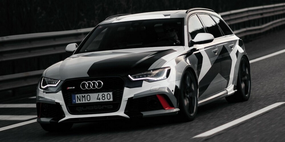 VI DRAR TIL FJäLLEN: Jon Olssons Audi RS6 Avant. FOTO: Oskar Bakke