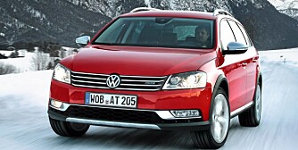 VW Passat Alltrack pressebilder prøvekjøring februar 2012.
