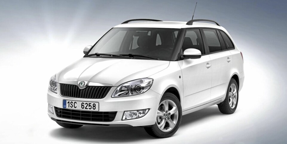 LITT DYRERE: Skoda Fabia er nest billigste stasjonsvogn på nybilmarkedet i Norge. Den har noen år på nakken, men er enkel og velfungerende.