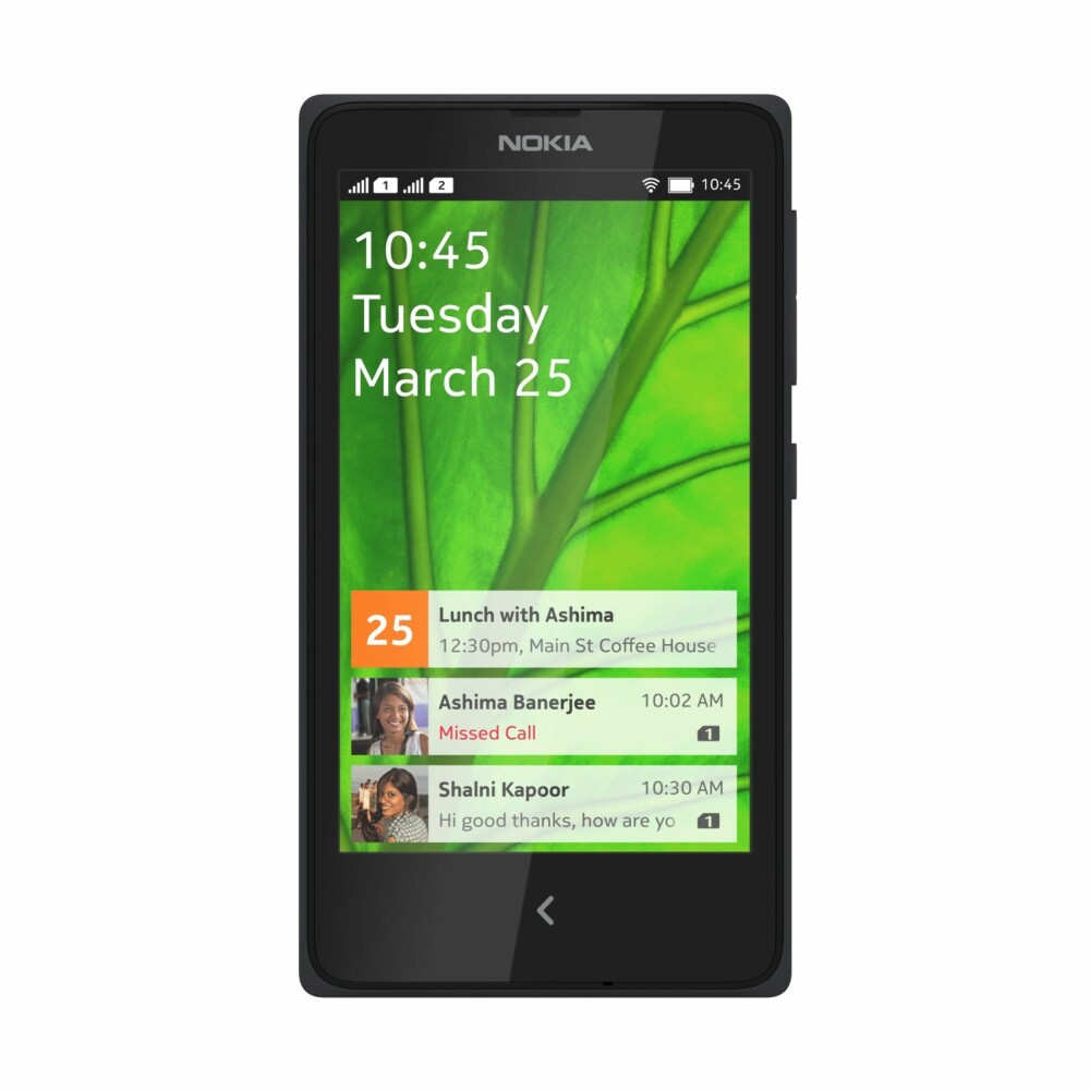 NOKIA X: Nokia X blir en rimelig Android-mobil med fire tommers skjerm.