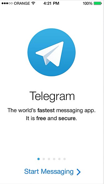 VOKSER: Telegram Messenger er i skrivende stund på en 130. plass på Apples gratis-toppliste i App Store.