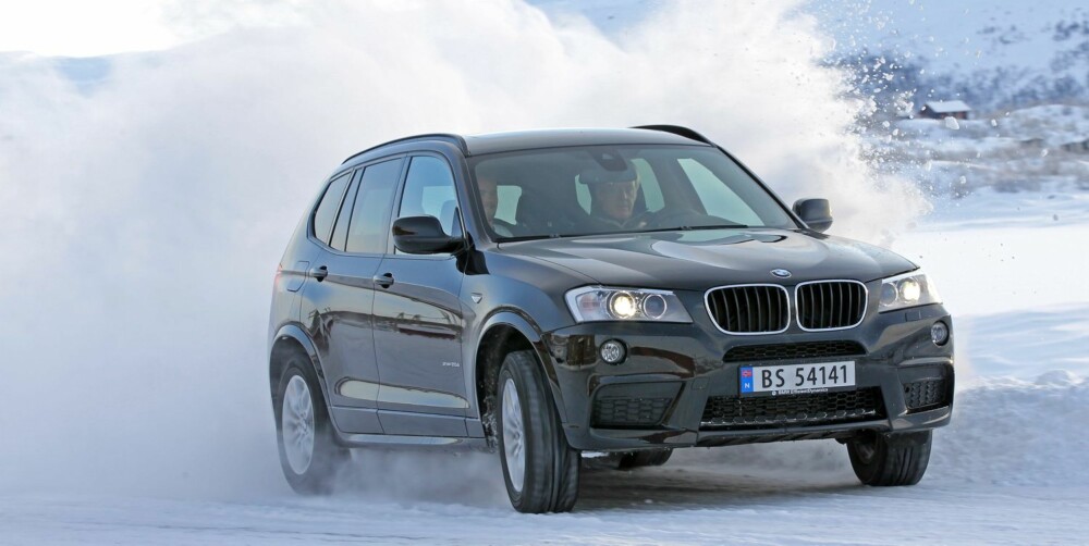 SPORTY: BMW X3 er en SUV med sportslige kjøreegenskaper og temmelig høy pris. FOTO: Petter Handeland
