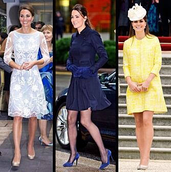 Kort Ikke godt: Hertuginne Kate elsker lårkorte kjoler, men det liker ikke hennes majestet dronningen.