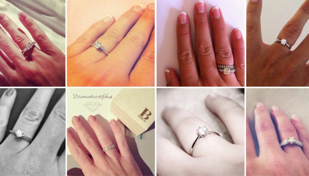 INSTAGRAM: Del din forlovelsesring med oss på Instagram ved å merke bildet med #dittbryllup!