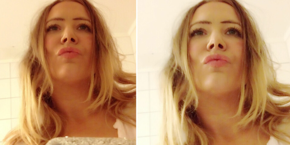 DUCK FACE: Selv en innbitt ikke-selfie taker som undertegnede kan kjenne seg fristet til å sette trutmunn og ta selvportretter armert med disse kule appene på mobilen.