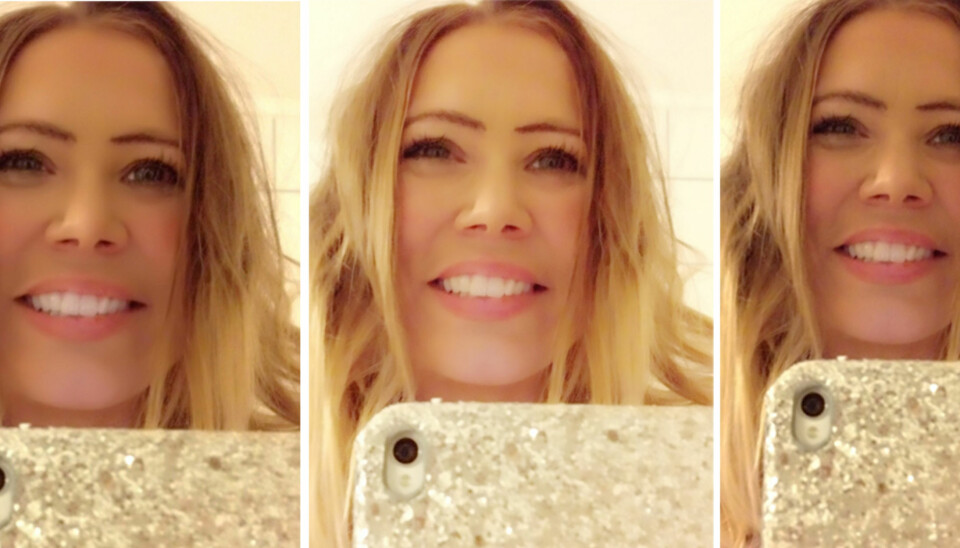 1-2-3: På originalbildet til høyre er huden min litt mindre jevn og posene under øynene litt mer synlige. Ikke noe problem lover disse appene; nå kan du bli vakrere av bare noen tastetrykk på mobilen.