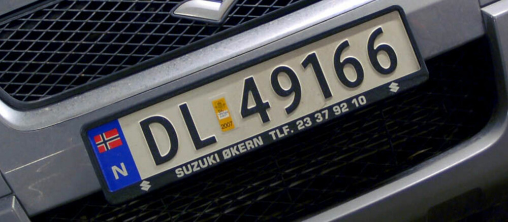 TALLET AVGJØR: Det er det siste tallet i registreringsnummeret som forteller når din bil skal på EU-kontroll. Denne bilen skal kontrolleres i juni.