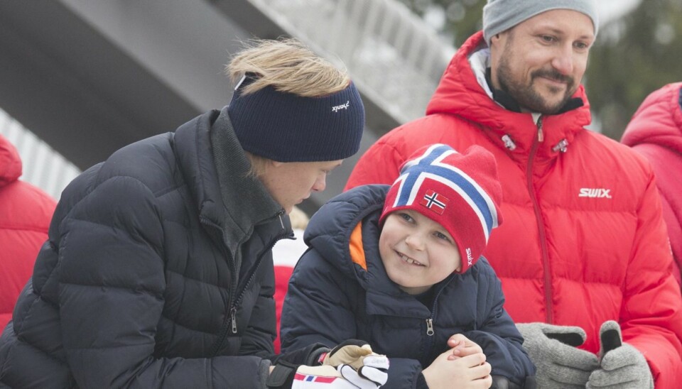 GUTTA PÅ TUR: Prins Sverre Magnus stortrivdes i selskap med pappa, kronprins Haakon, og storebror Marius Borg Høiby.
