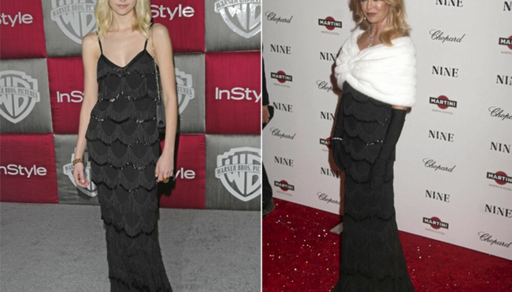 Taylor Momsen og Goldie Hawn har samme kjolesmak.