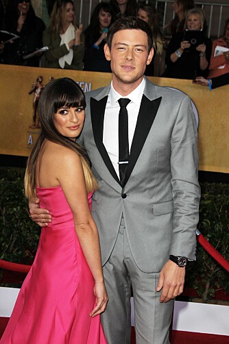 FORELSKET: Lea Michele og Cory var kjærester i over to år før han døde brått i fjor sommer.