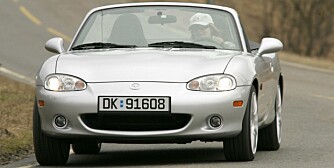 SPORT: Mazda MX-5 er utsatt for rust, men ellers får den skryt av Dekra. FOTO: Terje Bjørnsen