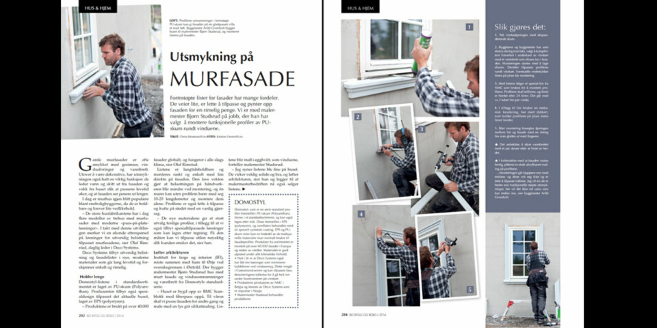 Lær om utsmykning av murfasade.