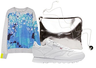 STYLINGTIPS: Genser fra Preen/My-wardrobe.no, kr 3345. Sko fra Reebok, kr 800. Veske fra Cala & Jade, kr 1500. Smykke fra Cubus, kr 79. STYLINGTIPS: Genser fra Preen/My-wardrobe.no, kr 3345. Sko fra Reebok, kr 800. Veske fra Cala & Jade, kr 1500. Smykke fra Cubus, kr 79.