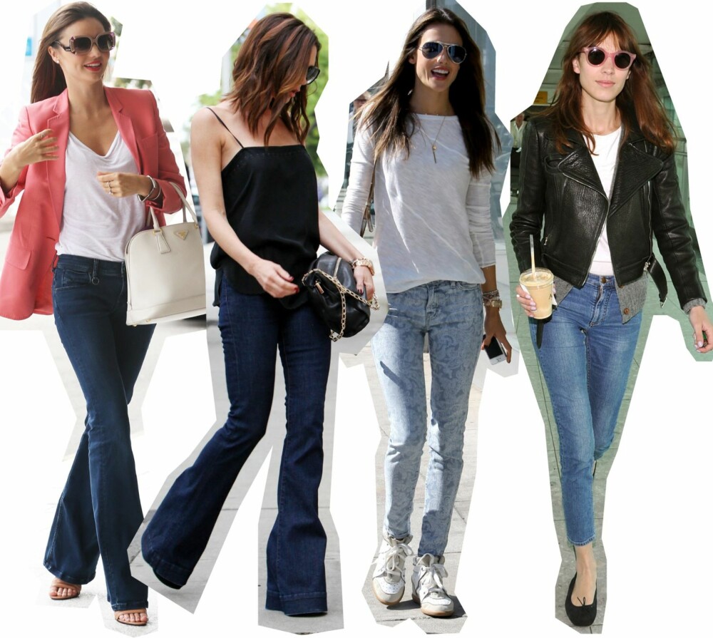 INSPIRASJON: Fra venstre: Miranda Kerr, Victoria Beckham, Alessandra Ambrosio og Alexa Chung. INSPIRASJON: Fra venstre: Miranda Kerr, Victoria Beckham, Alessandra Ambrosio og Alexa Chung.