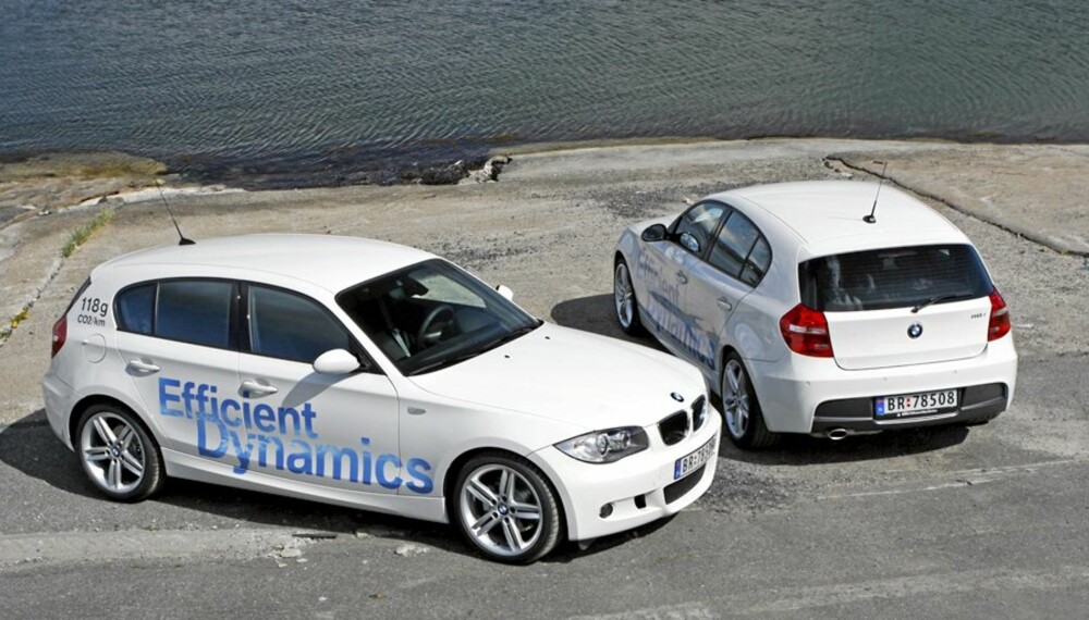 EKTE VARE: BMW-genene skinner tydelig gjennom også på forrige generasjon 1-serie. Her er det kjøreglede som gjelder.