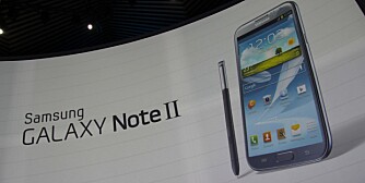 STOR: Nye Samsung Galaxy Note II får en skjerm på hele 5.5 tommer, men blir kun litt lenger enn den første versjonen av Galaxy Note.