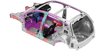SLANKET: Ny produksjonsteknikk og smartere materialbruk har slanket grunnstrukturen i nye VW Golf med nesten 40 kilo.
