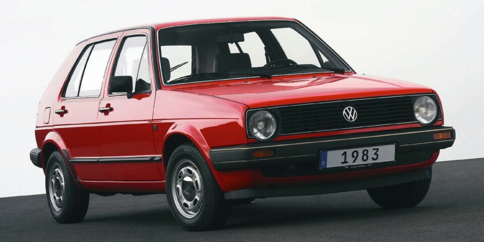 Andre generasjon VW Golf (1983-1991).