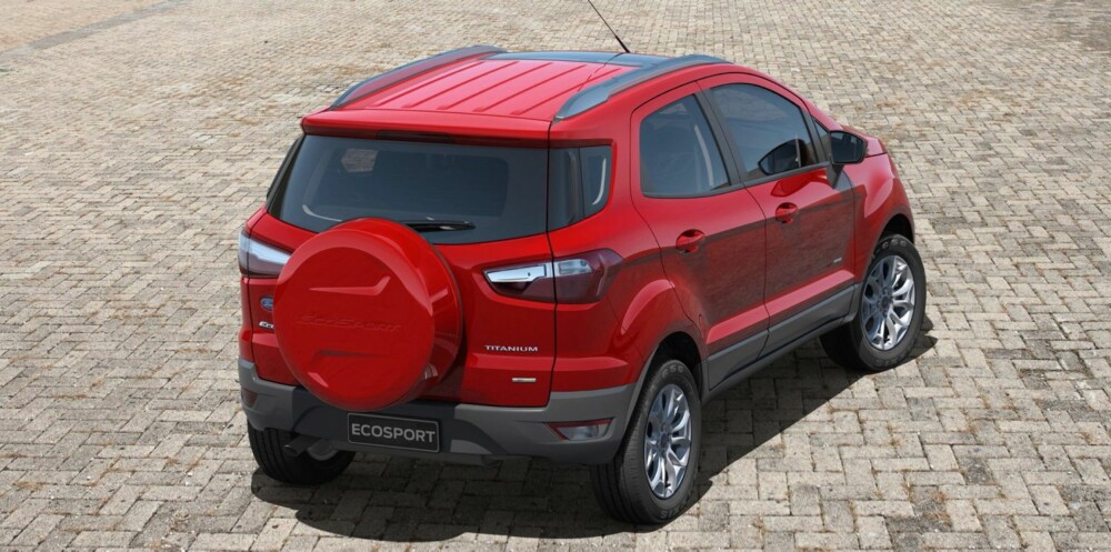 ECOSPORT: Bilen har 20 centimeters bakkeklaring for en lastekapasitet på 346 liter med alle setene i oppreist posisjon. Foto: Ford ECOSPORT: Bilen har 20 centimeters bakkeklaring for en lastekapasitet på 346 liter med alle setene i oppreist posisjon. Foto: Ford