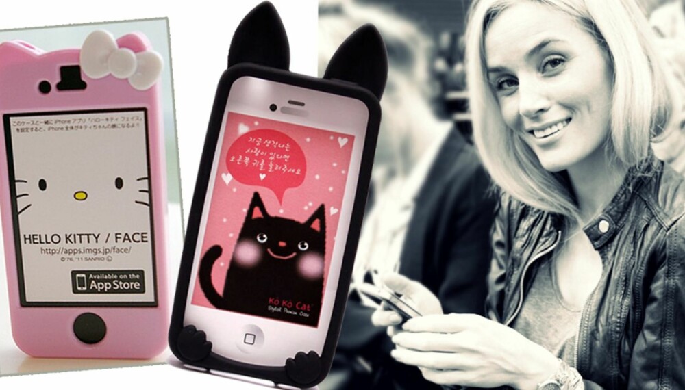 MOBILCOVER: Hello Kitty og Ko-Ko Kat mobildekslene er noen av de store gjengangerne. Blogger og modell Camilla Pihl har landets største og fineste mobilcover-samling. Mange lager hun selv også.