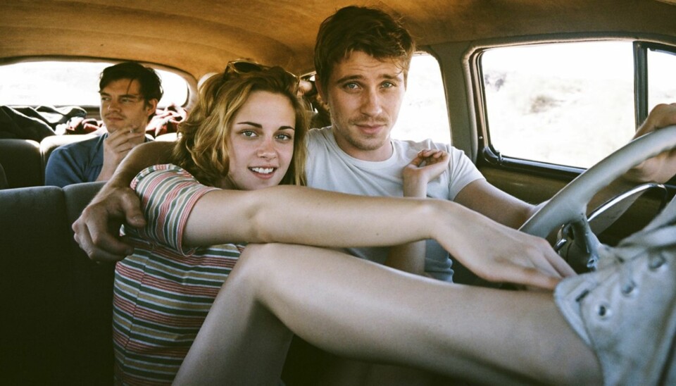 «Sal» Paradise (Sam Riley, bak), Marylou (Kristen Stewart) og Dean Moriarty (Garrett Hedlund) fra den kinoaktuelle filmen «On the Road», regissert av Walter Salles.