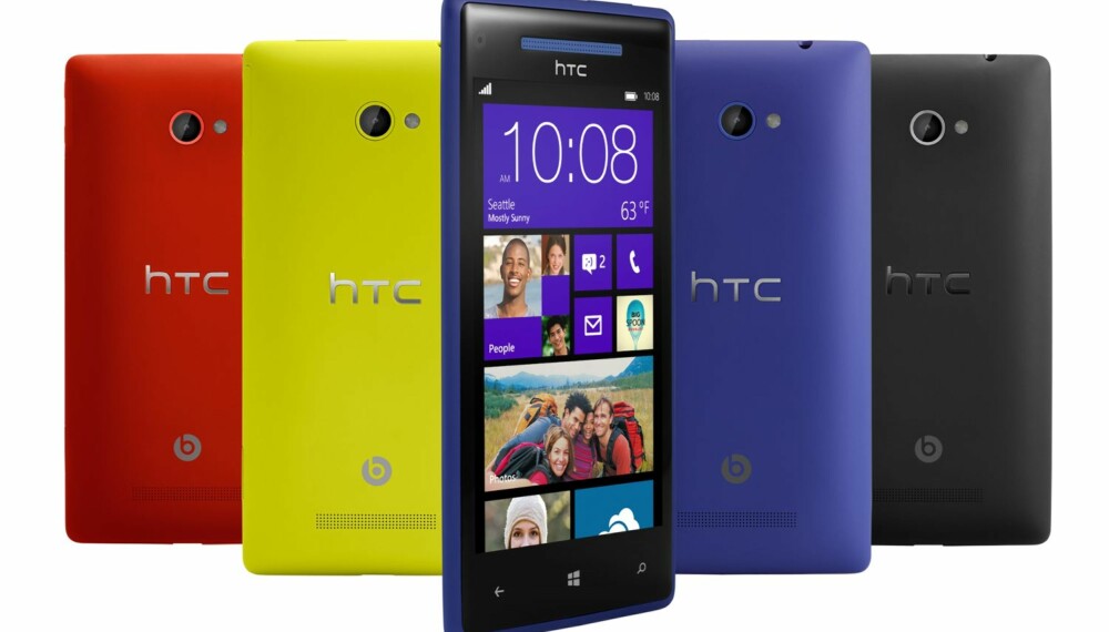 TOPPMOBIL: Windows Phone 8X blir HTCs flaggskip i Windows Phone-serien. Den har 4,3 tommer skjerm og et frontkamera som kan filme i 1080p.