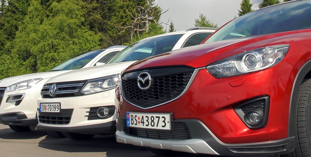 BEST: Mazda CX-5 har gjort det veldig bra i våre tester. FOTO: Terje Bjørnsen BEST: Mazda CX-5 har gjort det veldig bra i våre tester. FOTO: Terje Bjørnsen