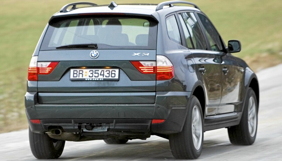 TYPISK: BMW X3 er en typisk BMW også som brukt; stram i linjene og sporty kjørefølelse. FOTO: Terje Bjørnsen