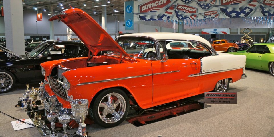 NORSKEN: Bjørn Larsens Chevy -55. FOTO: Geir Svardal