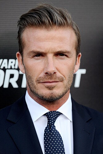 FORNØYD: Fotballstjernen David Beckham er fornøyd med at kona Victoria ikke er like radmager som tidligere.