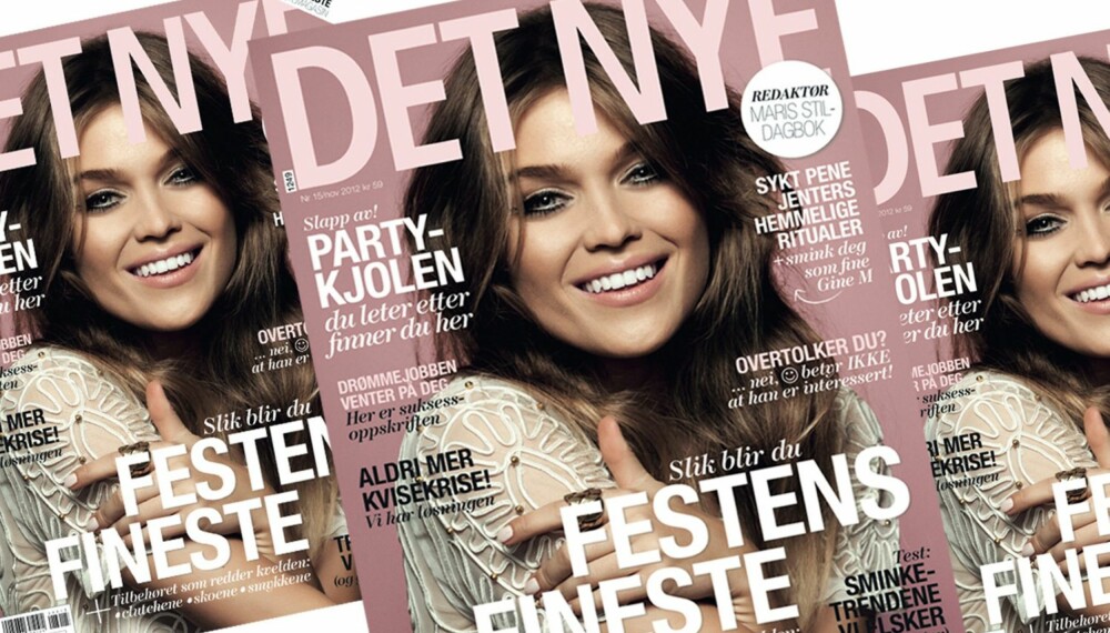 COVERGIRL: Gine Margrethe Larsen er på coveret av Det Nyes store skjønnhetsutgave.