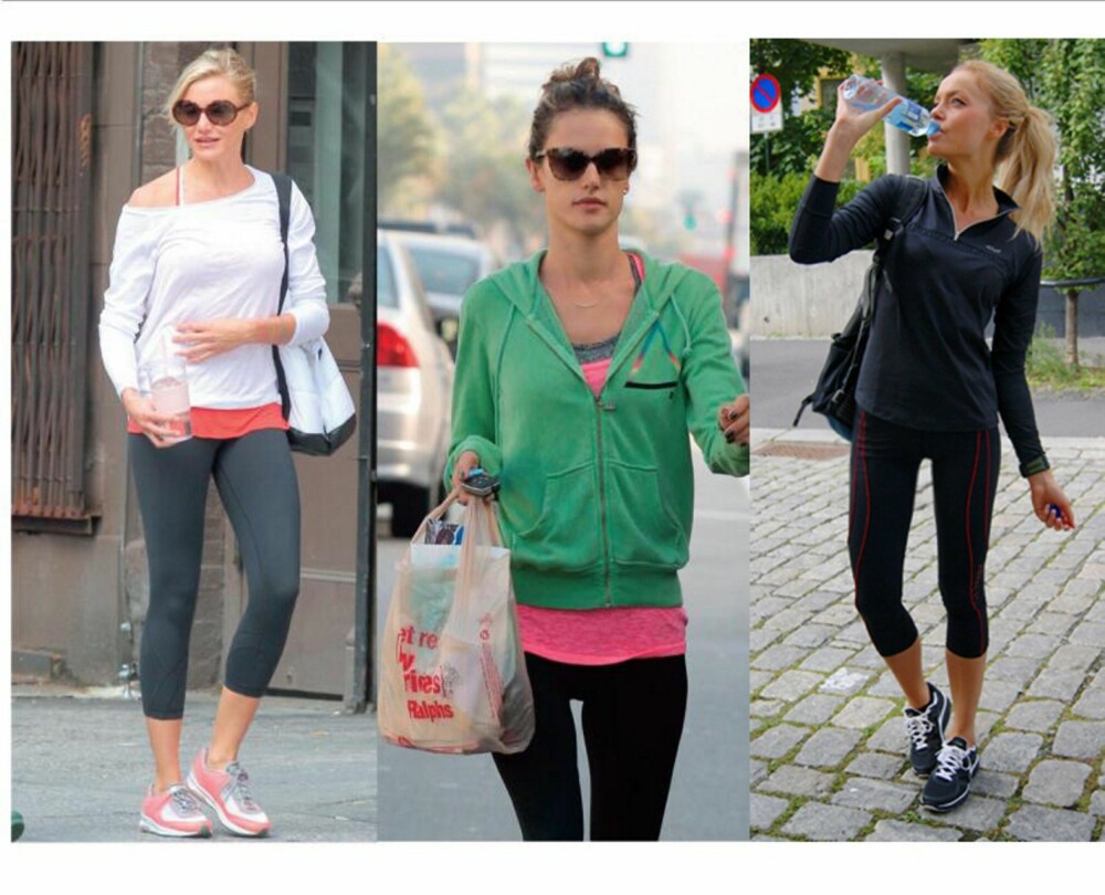 STJERNETREND: Kjendisene er også glad i sesongens lag på lag trend, f.v Cameron Diaz og Alessandra Ambrosio. Fotballfrue, Caroline Berg Eriksen, er en av mange norske bloggere som har lagt sin elsk på Röhnisch sin anti-shake løpetights. STJERNETREND: Kjendisene er også glad i sesongens lag på lag trend, f.v Cameron Diaz og Alessandra Ambrosio. Fotballfrue, Caroline Berg Eriksen, er en av mange norske bloggere som har lagt sin elsk på Röhnisch sin anti-shake løpetights.