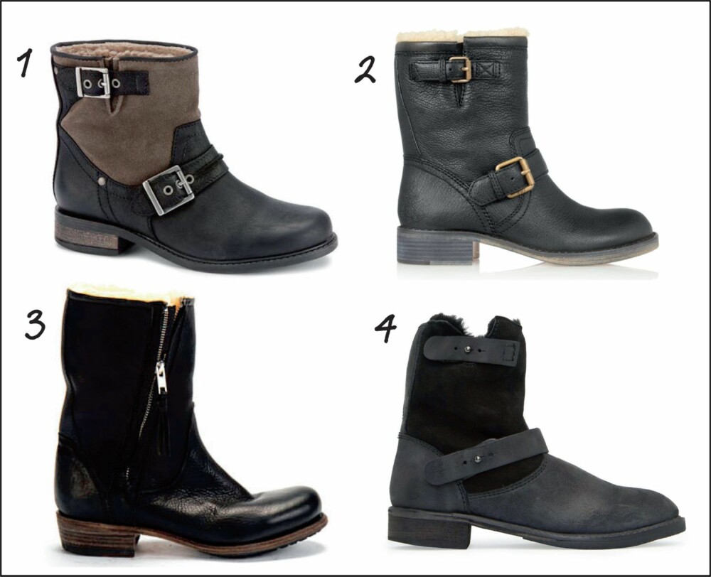 BIKERBOOTS: Grove kule boots som holder deg tørr på føttene hele vinteren igjennom.