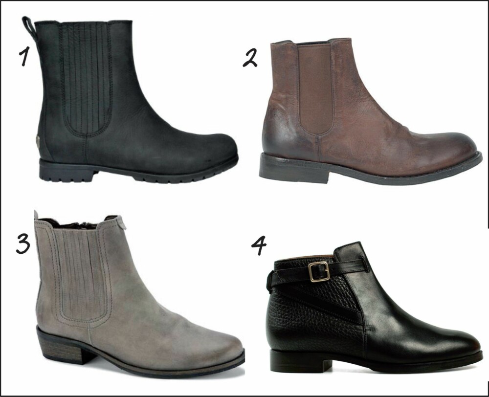 MASKULINE BOOTS: De herreinspirerte skoene passer like godt til skjørt og kjole som til bukse.