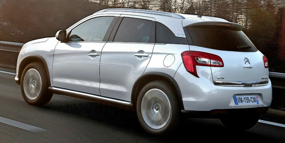 GJERRIG: Med dieselmotoren på 115 hk, start/stopp-teknologi og trekk på forhjulene skal C4 Aircross greie et forbruk på 0,46 liter per mil ved blandet kjøring og et CO2-utslipp på 119 g/km. FOTO: Citroën GJERRIG: Med dieselmotoren på 115 hk, start/stopp-teknologi og trekk på forhjulene skal C4 Aircross greie et forbruk på 0,46 liter per mil ved blandet kjøring og et CO2-utslipp på 119 g/km. FOTO: Citroën