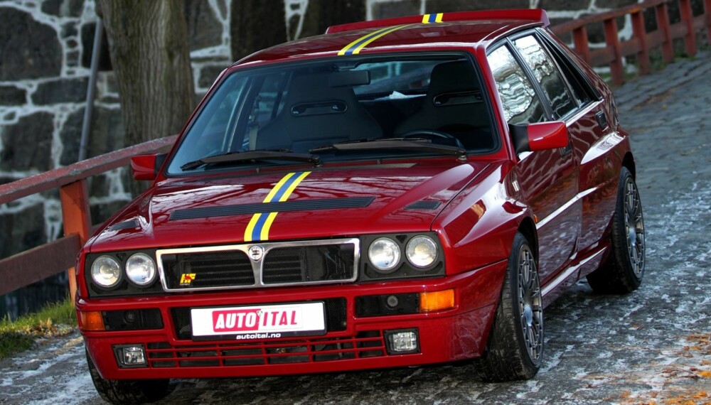 DELTA-STYRKEN: Lancia Delta Integrale dukket opp på 80-tallet, men denne verstingversjonen, Lancia Delta HF Integrale Evoluzione 2 (puh!), er fra 90-tallet. FOTO: Egil Nordlien, HM Foto DELTA-STYRKEN: Lancia Delta Integrale dukket opp på 80-tallet, men denne verstingversjonen, Lancia Delta HF Integrale Evoluzione 2 (puh!), er fra 90-tallet. FOTO: Egil Nordlien, HM Foto