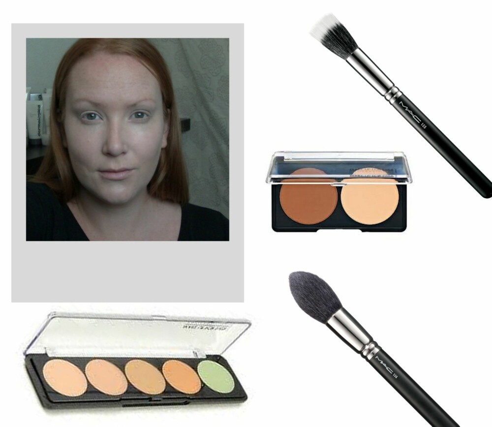 DEKK, NØYTRALISER OG SKULPTER: 1. Sculpting Kit fra Make Up For Ever (kr 408), 2. Small Duo Fiber Face Brush #188 fra MAC (kr 315), 3. 5 Camouflage Palette Cream fra Make Up For Ever (kr 347), 4. Pointed Face Brush #138 fra MAC (kr 495). DEKK, NØYTRALISER OG SKULPTER: 1. Sculpting Kit fra Make Up For Ever (kr 408), 2. Small Duo Fiber Face Brush #188 fra MAC (kr 315), 3. 5 Camouflage Palette Cream fra Make Up For Ever (kr 347), 4. Pointed Face Brush #138 fra MAC (kr 495).
