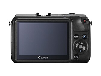 ENKELT: Canon EOS M har ikke alt for mange fysiske knapper, men skjermen er berøringsfølsom og de fleste innstillinger kan gjøres derfra.