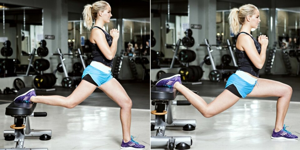 BULGARSK UTFALL: Du trener rumpe og lår.