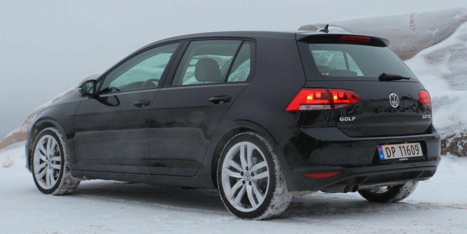TESTET: VW Golf med 2,0 TDI og 150 hk. FOTO: Terje Bjørnsen