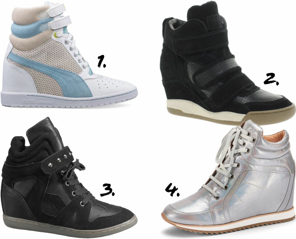 TRENDY KILEHÆL: Kom deg opp i høyden mens du likevel beholder den sporty og komfortable stilen.