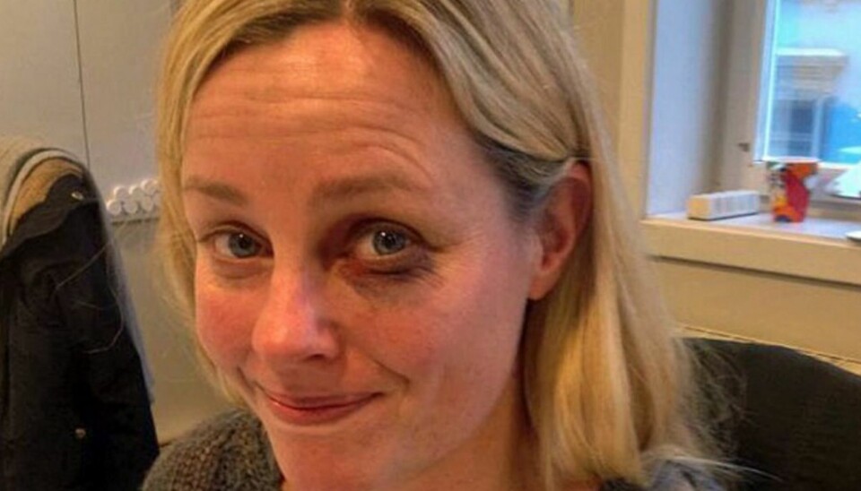 HOLDER SEG INNE: Til TV 2s egen hjemmeside forteller Solveig at hun unngår å gå ut med mannen sin mens øyet er blått. - Det er jo han som får de verste blikkene, sier hun.