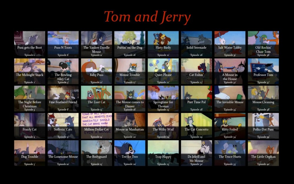 NOSTALGI: Med Tom and Jerry appen på Windows 8 har du raskt tilgang til samtlige Tom and Jerry filmer fra 1940 til 1967.