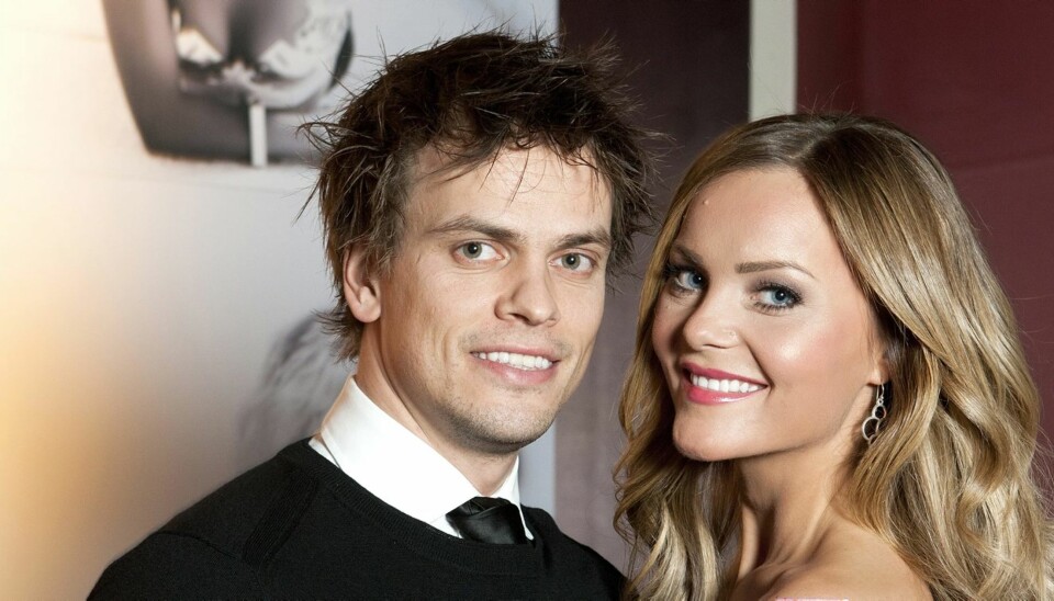 LYKKELIG GIFT: Caroline Berg Eriksen og ektemannen Lars-Kristian klarer seg utmerket uten Leo Ajkic.