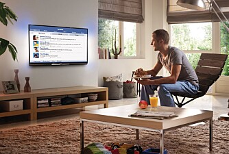 FACEBOOK: Antagelig en av de mer populære tjenestene i Philips Net TV.