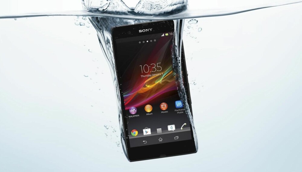 VANNTETT 4G: Også Sonys supertelefon Xperia Z har 4G-støtte. Hvordan 4G-dekningen er under vann tør vi dog ikke si noe om. VANNTETT 4G: Også Sonys supertelefon Xperia Z har 4G-støtte. Hvordan 4G-dekningen er under vann tør vi dog ikke si noe om.